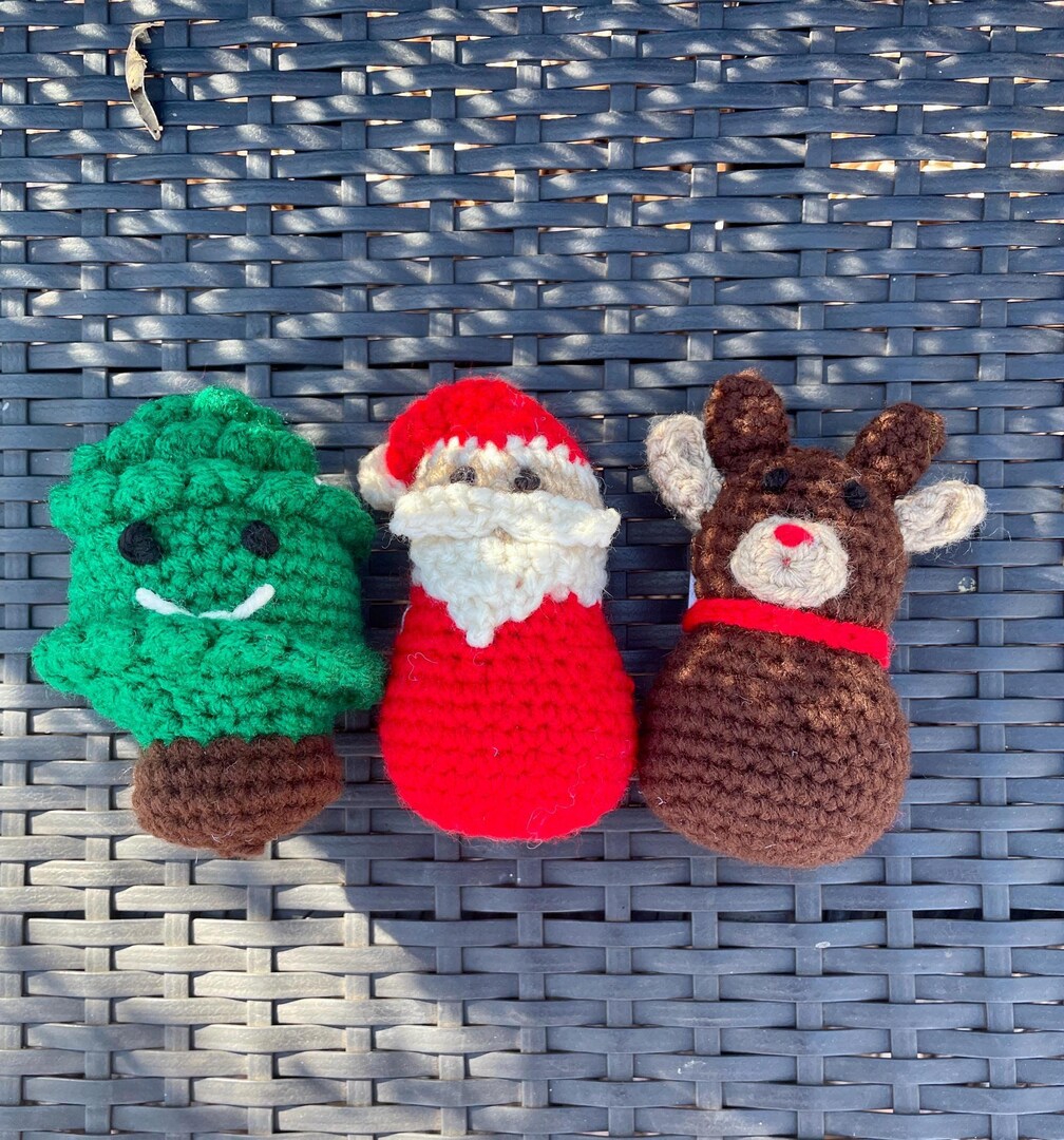 Adorable Handmade Crochet Christmas Gift Set,Crochet Santa Claus,Christmas Tree,Reindeer,Perfect Christmas Decor,Merry Christmas,Gift ideas